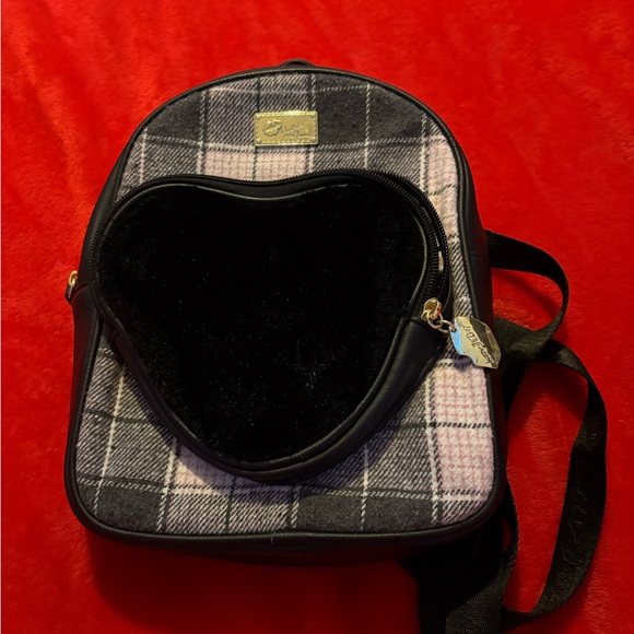 betsy johnson backpackscoach mini backpack Official Betsey If The Bag Fits Clear Add a little sparkle to your look with this embellished backpack NWT COACH Mini Court Leather